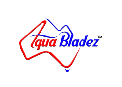 aqua bladez usa red and blue logo